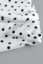 High Waist Polka Dot Bodycon Maxi Skirt