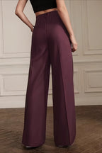 Chic High Waist Pleated Wide Pants