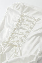Strapless Scarf Detail Bodycon Sexy Mini Dress