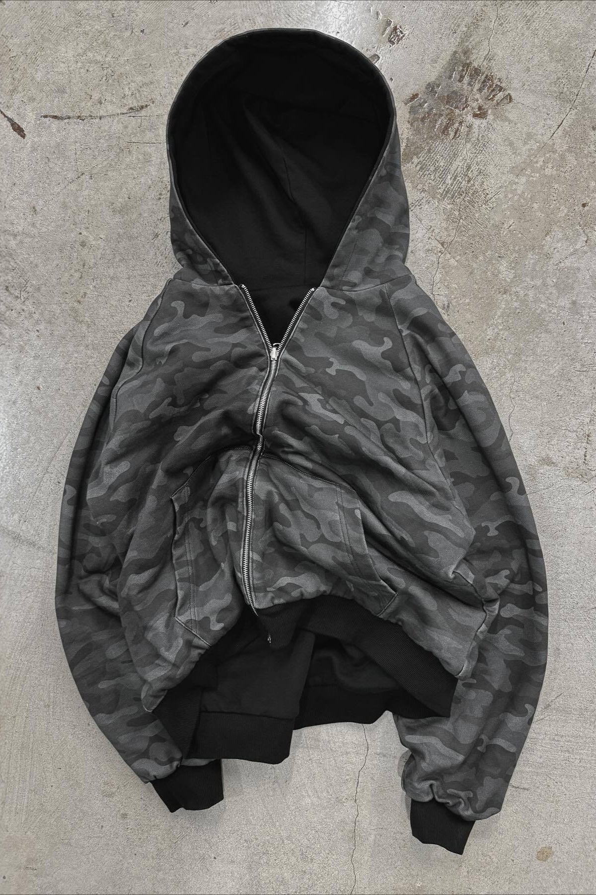 Reversible Leopard Lined Zip Up Hoodie