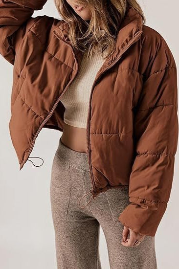 Classic Plain Quilted Puffer Jacket Secondary image