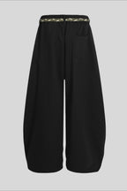 Rope Belt Minimal Wide Leg Sweatpants