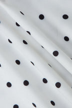 Color Block Polka Dot V Neck Tie Halter Top