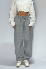 Relaxed Fit Solid Tone Lounge Knit Pants