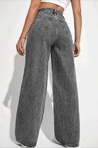 High Waist Chic Straight Relaxed Jeans