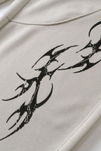 Tribal Graphic Baggy Barrel Leg Sweatpants