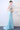 Sheer Blue Deep V Neck Maxi Party Dress Secondary image
