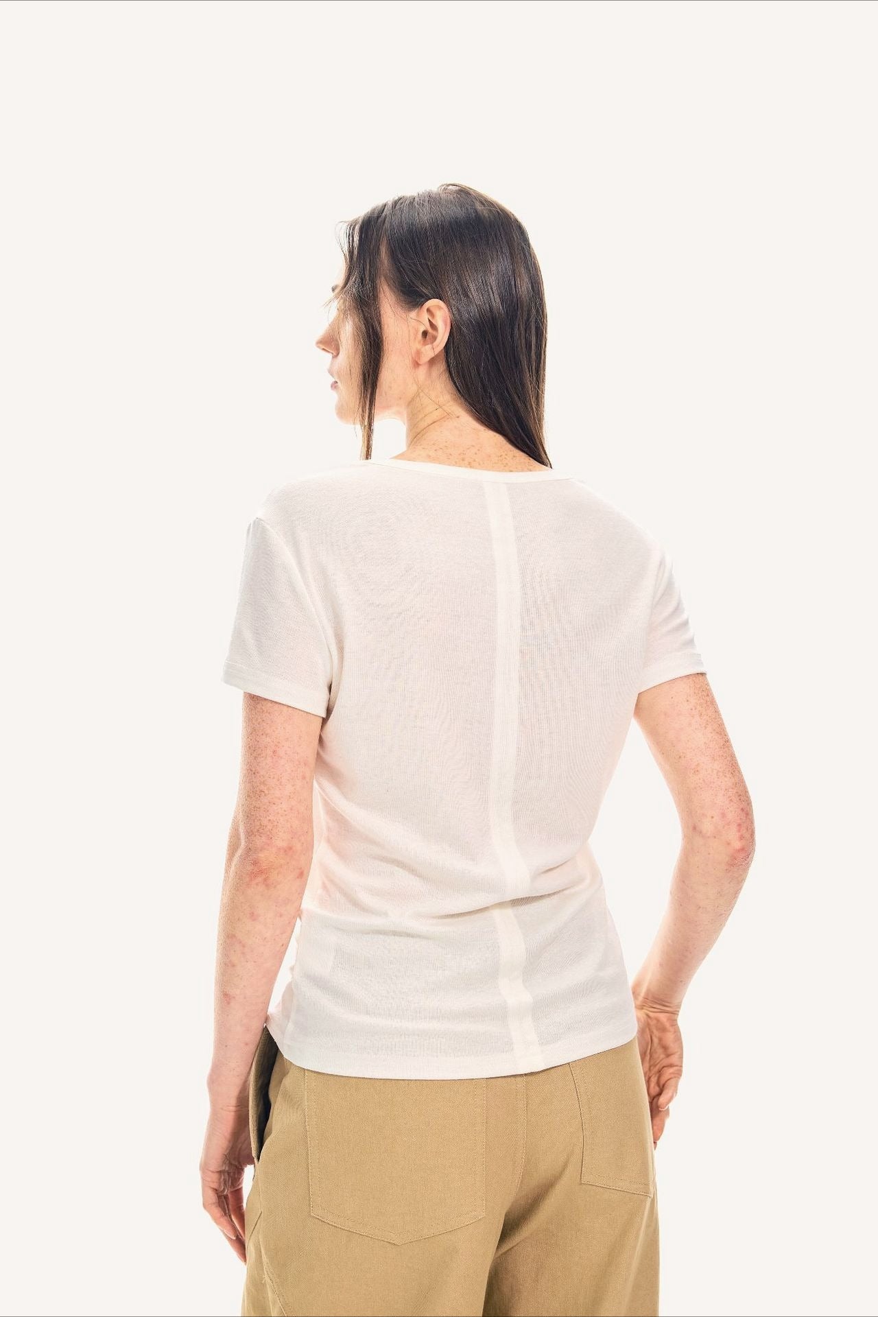 V Neck Relaxed Fit Short Sleeve Tee