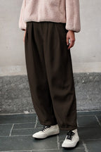 Relaxed Fit Wide Leg Knit Pants