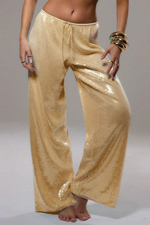 Oversize Sequin Loose Versatile Office Pants Main image