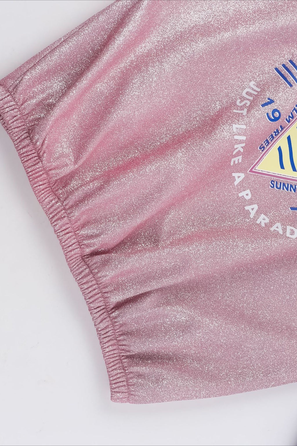 Pink Rhinestone Graphic Long Sleeve Sweatshirt