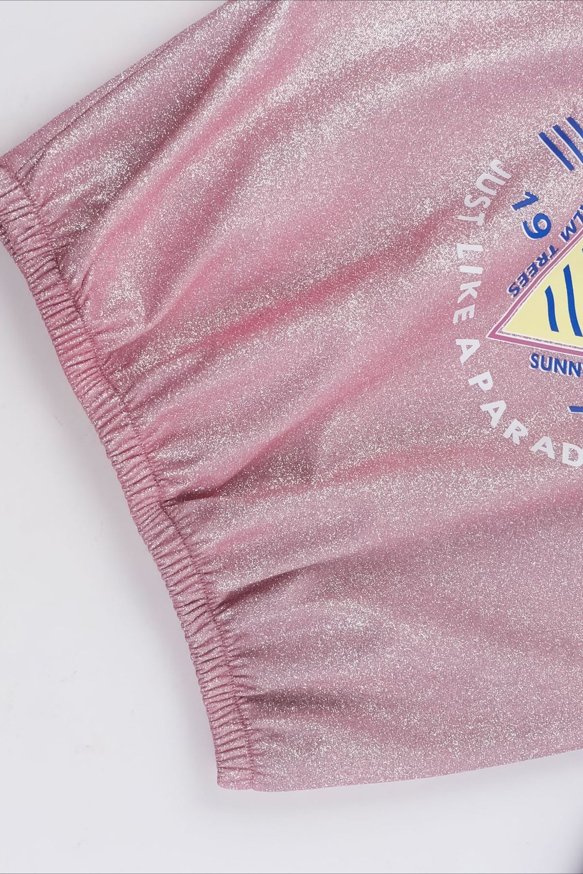 Pink Rhinestone Graphic Long Sleeve Sweatshirt