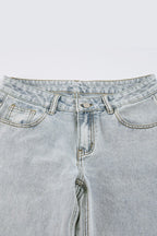Low Rise Light Wash Wide Leg Jeans