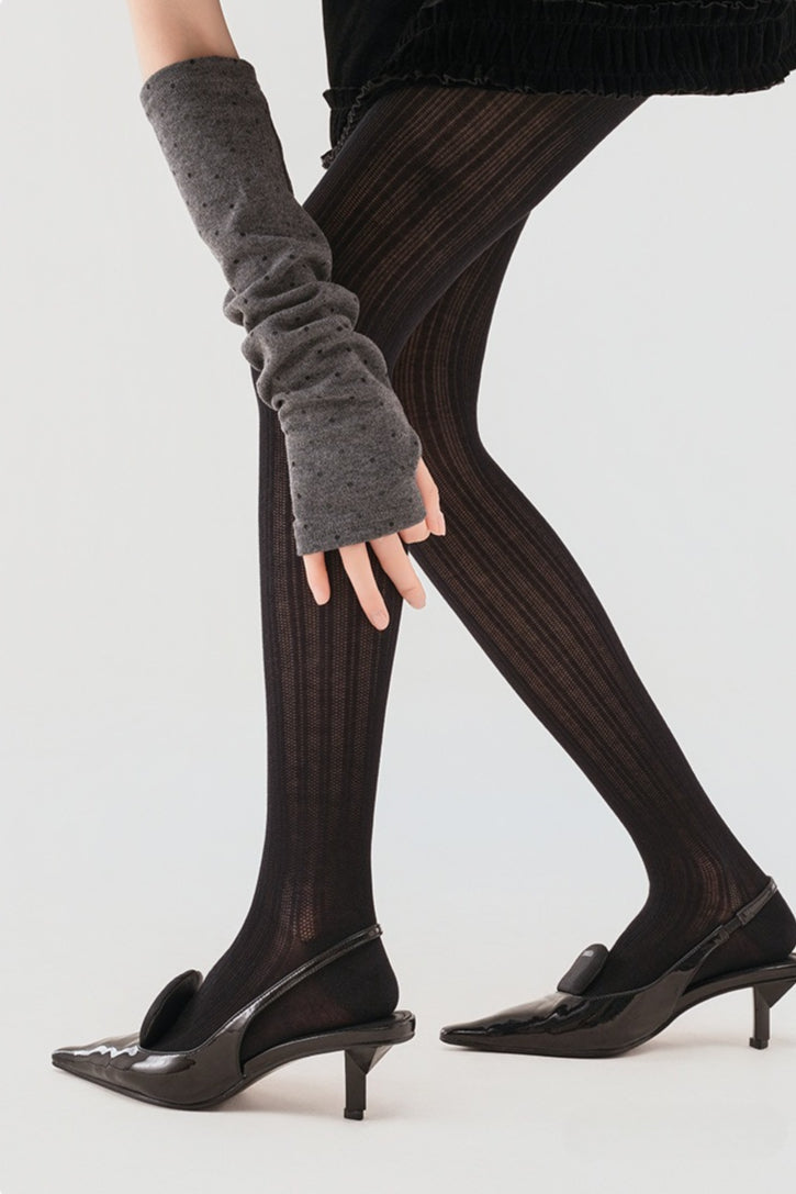 Vertical Stripe Sheer Ballet Tights Slimming Tights Secondary image