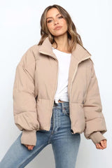 Flowy Insulated Puffer Jacket XS / Khaki