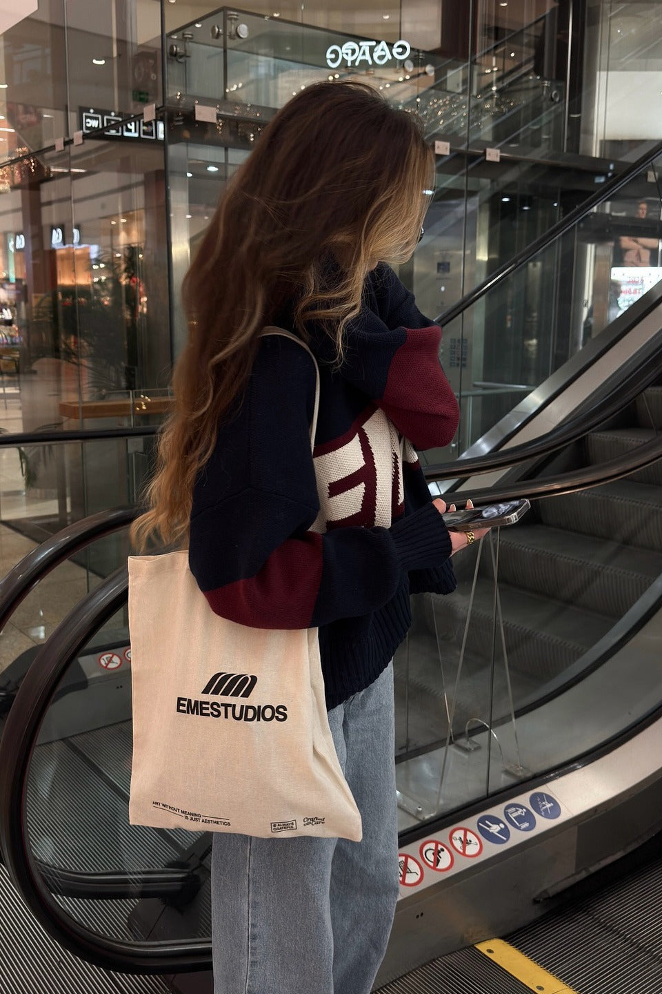 Letter Graphic Crew Neck Sweater