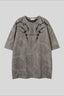 Thorn Embroidered Washed Oversized Short Sleeve T-Shirt