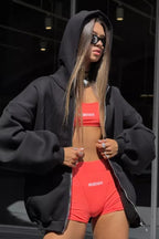 Retro Angel Dove Back Print Zip Hoodie