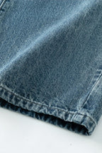 High Waist Relaxed Fluid Straight Jeans