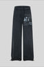 Washed Illustration Long Wide Leg Sweatpants