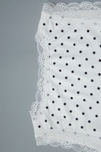 Polka Dot Lace Patchwork Bodycon Mini Dress