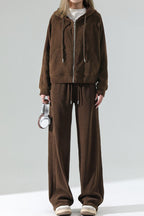 Fleece Lined Relaxed Knit Pants