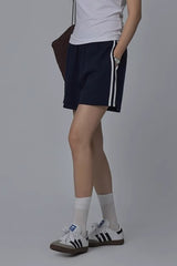 Striped Sport Loose Fit Casual Shorts