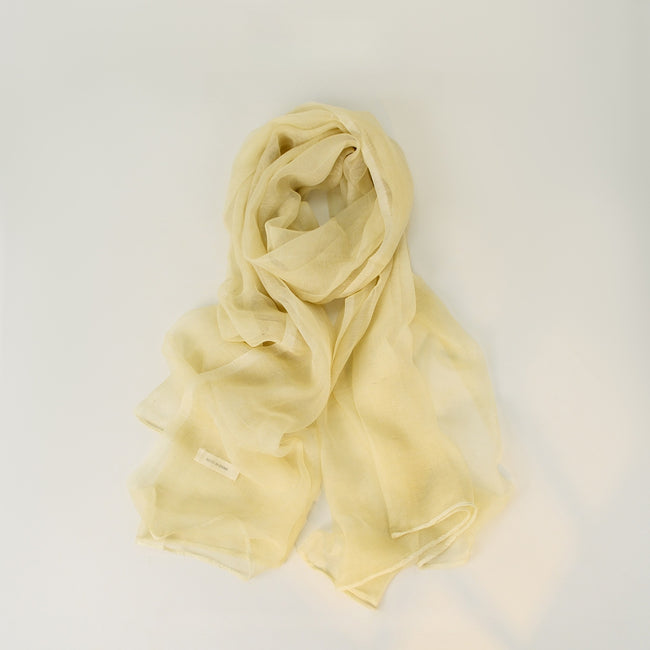 Solid Color Lightweight Linen Feel Long Elegant Scarf Main image