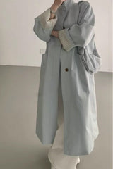 Relaxed Midi Blend Panel Design Overcoat