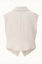 Casual Sleeveless Two Piece Vest Pants Set