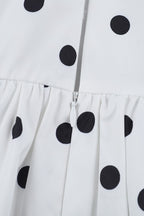 Halter Polka Dot A Line Mini Dress