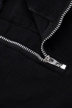 Eyelet Belt Low Rise Flare Jeans