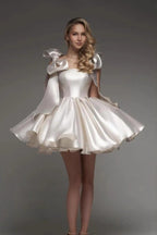 Stylish Tulle Spaghetti Strap Short Mini Dress