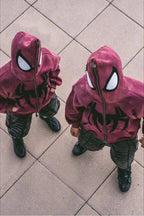 Spider Graphic Full Face Zip Hoodie