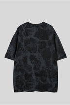 Thorn Embroidered Washed Oversized Short Sleeve T-Shirt