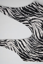 Animal Print Backless Halter Asymmetrical Mini Dress