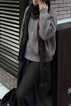 Oversized Turtleneck Cardigan