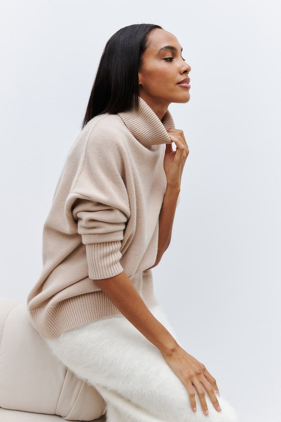 Anti Pilling Loose Turtleneck Sweater