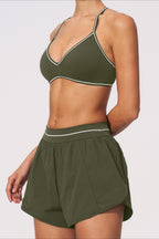 Brushed Double Layer Sports Shorts