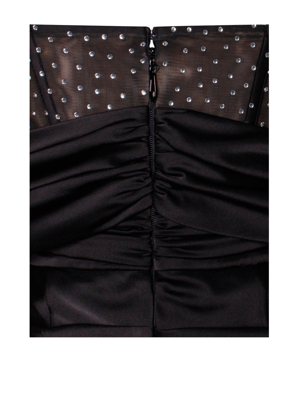 Stella Black Off Shoulder Graceful Crystal Corset Satin Gown Dresses
