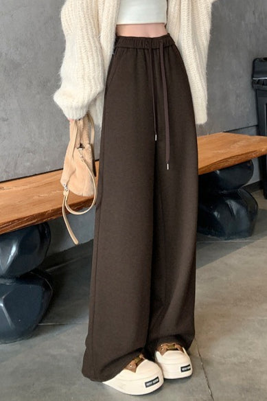 Fleece Lined Wide Leg Knit Pants Secondary image