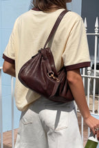 Color Block Ribbed Drop Shoulder Tee