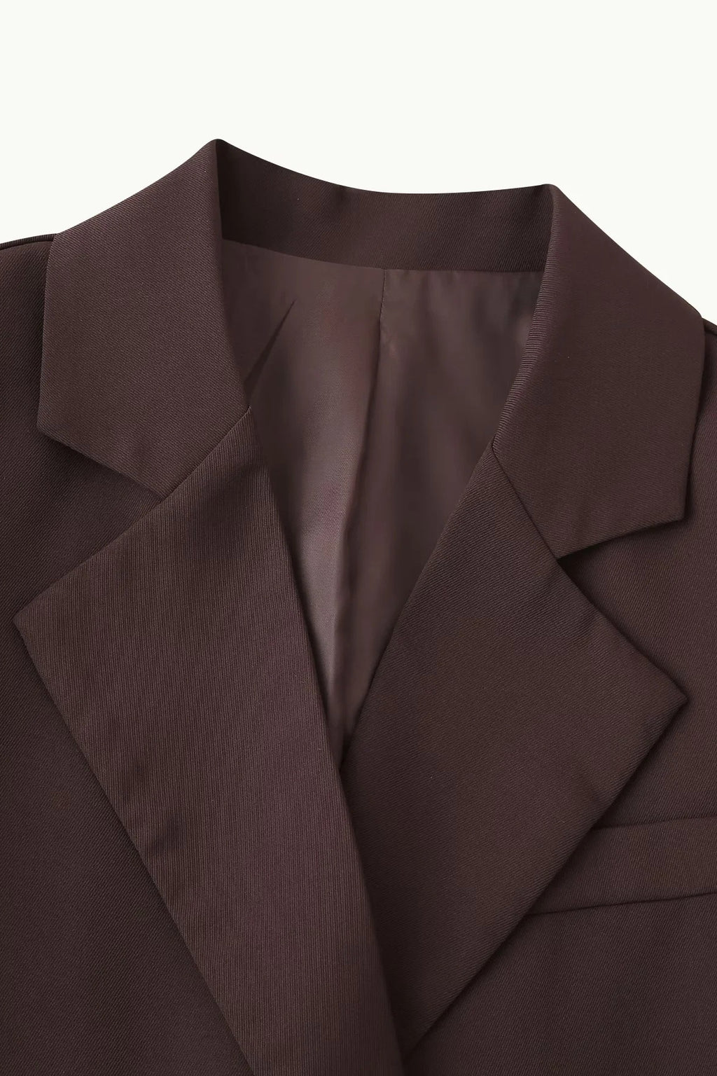 High-Waisted Button Blazer