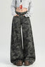 Camouflage Wide Leg High Waist Relaxed Jeans