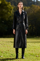 Vintage Style Single Breast Belted Overcoat