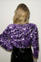 Silver Sequin Fashion Coat coats