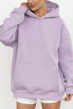 Oversized Solid Pullover Hoodie