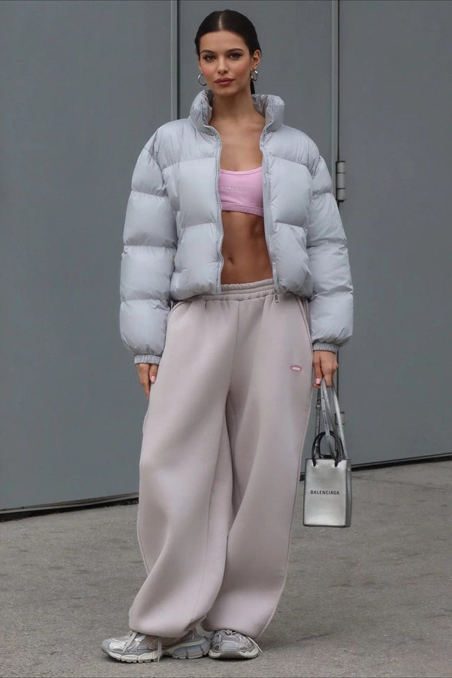 Essential Cropped Puffy Puffer Jacket Main image