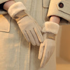 Cashmere Wool Knit Touchscreen Gloves