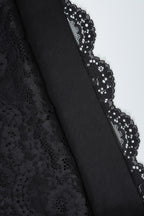 Sheer Lace Patchwork Bodycon Mini Dress
